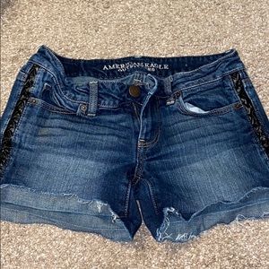 American eagle cut off jean shorts